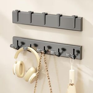 Foldable Black Wall Hook Rack